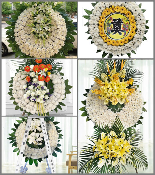 河北石家庄灵寿县青同镇花圈速递